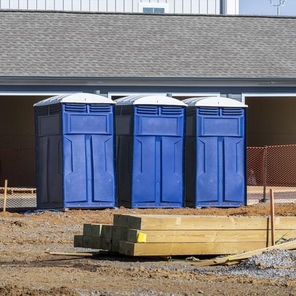 Heavy-duty construction site porta potty in Simi Valley, California